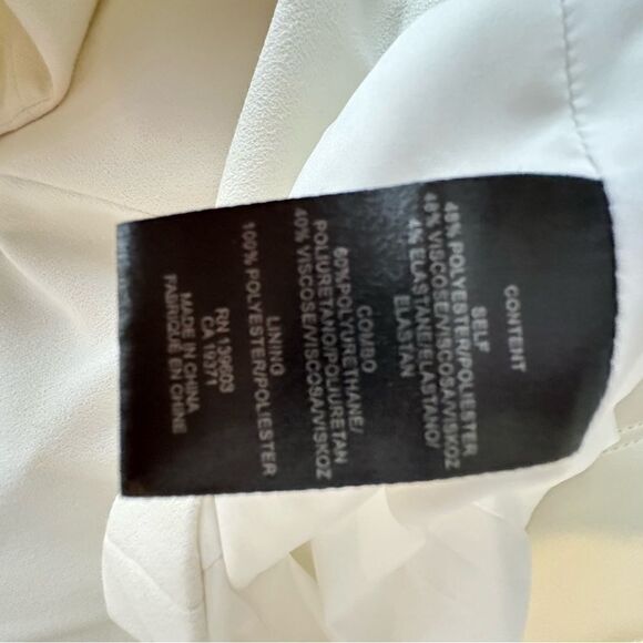 Tibi White Crepe Wrap Mini Dress | Size 10 - Picture 8 of 10